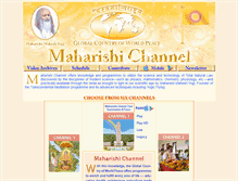 Tablet Screenshot of maharishichannel.in